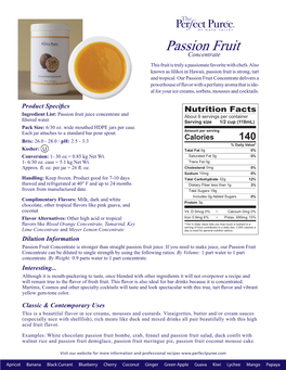 Passion Fruit Concentrate.Indd