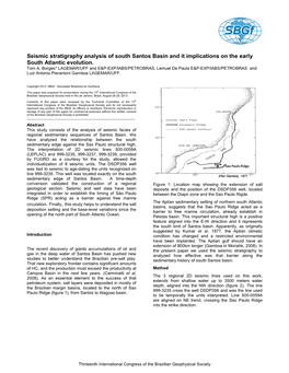 Seismic Stratigraphy Analysis of South Santos Basin and It Implications on the Early South Atlantic Evolution