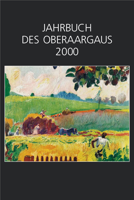 Jahrbuch Des Oberaargaus 2000