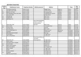 Section 5 Facilities