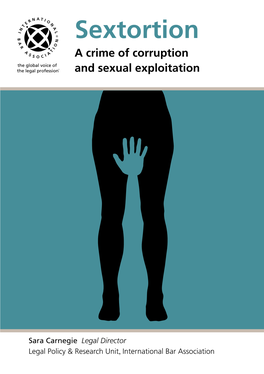 Sextortion a Crime of Corruption and Sexual Exploitation