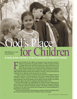 A Look at the Ministry of the Covenant's Children's Homes
