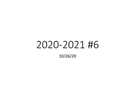 2020-2021 #6 10/26/20 Part I: the Creed (Chapter 5)