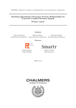 Modeling Quantitative Structure-Activity Relationships for G-Protein Coupled Receptor Ligands Project Report