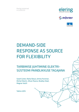 Demand-Side Response As Source for Flexibility