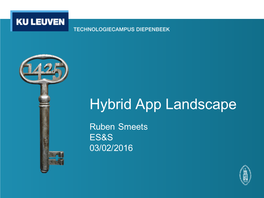 Hybrid App Landscape