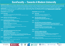 Eurofaculty — Towards a Modern University