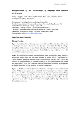 Reorganization of the Neurobiology of Language After Sentence Overlearning