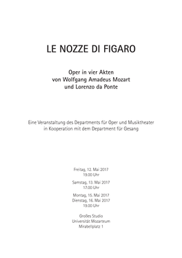 Le Nozze Di Figaro