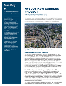 Nysdot Kew Gardens Project Bim As an As-Built Record