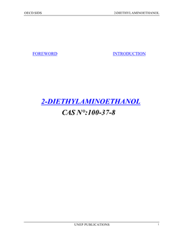 2-Diethylaminoethanol Cas N°:100-37-8