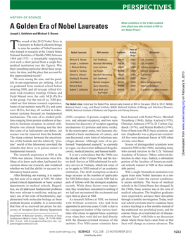 A Golden Era of Nobel Laureates.Pdf