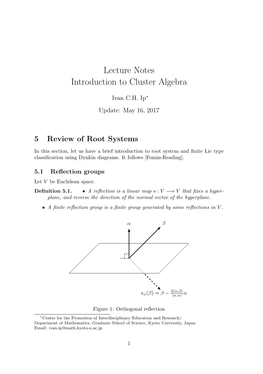 5 Review of Root Systems