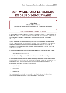 Software Para El Trabajo En Grupo Egroupware