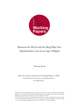 Administrative Law in an Age of Rights