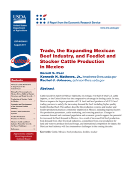 Trade, the Expanding Mexican Beef Industry, and Feedlot and Stocker Cattle Production in Mexico Derrell S