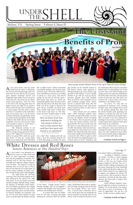 The Costs and Benefits of Prom Ann Tait Hall ‘16
