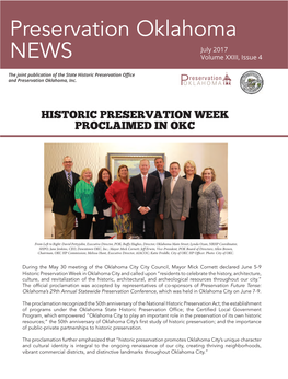 Preservation Oklahoma NEWS