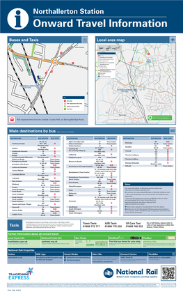 Northallerton Station I Onward Travel Information Buses and Taxis Local Area Map