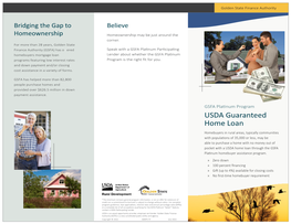 USDA Guaranteed Home Loan