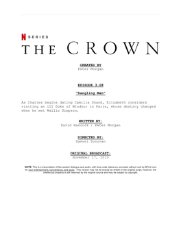 The Crown | Dialogue Transcript | S3:E8