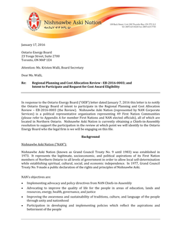 Nishnawbeaskination OEB Letter of Intent 20160117