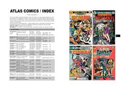 ATLAS COMICS / INDEX — Tristan Lapoussière —