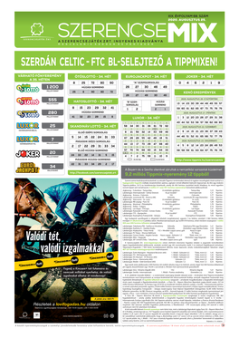 Szerdán Celtic - Ftc Bl-Selejtező a Tippmixen!