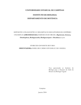 Universidade Estadual De Campinas Instituto De