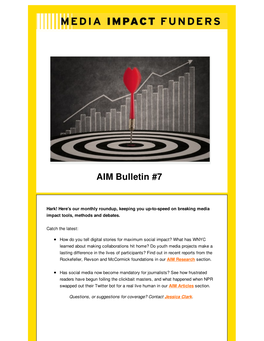 AIM Bulletin #7