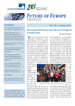 Future of Europe Observer, Vol. 3, No. 1