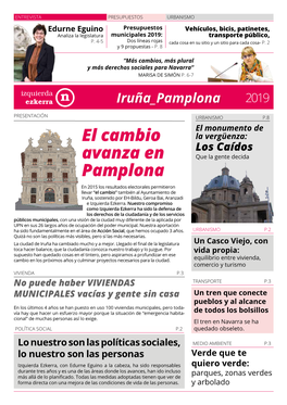 El Cambio Avanza En Pamplona