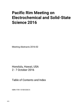 Pacific Rim Meeting on Electrochemical and Solid-State