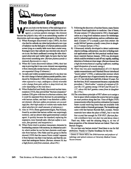 The Barium Enigma