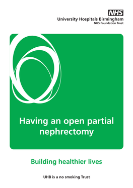Having an Open Partial Nephrectomy