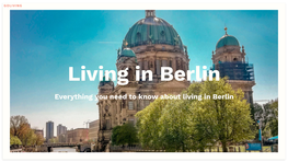 Living in Berlin