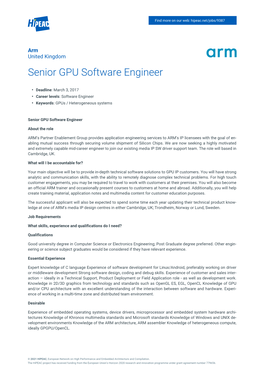 Senior GPU Software Engineer