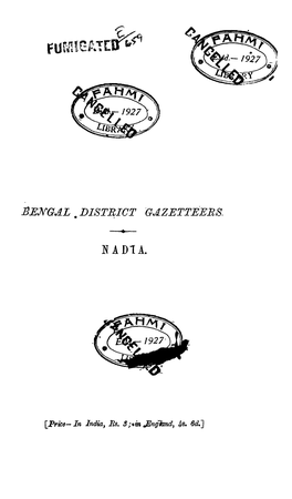 Bengal .District Gazetteers