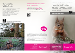 Save the Red Squirrel Charity Savings Account