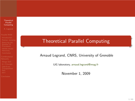 Theoretical Parallel Computing