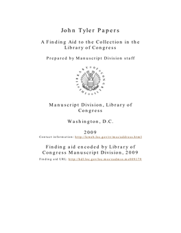 John Tyler Papers