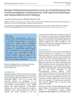 Enzyme-Linked Immunosorbent Assay As a Helpful Diagnostic Tool for Pemphigus Erythematosus with Equivocal Histologic and Immunofluorescent Findings