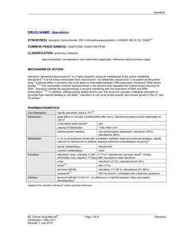 DRUG NAME: Idarubicin