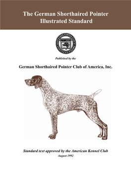 The German Shorthaired Pointer Illustrated Standard