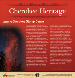 Cherokee Stomp Dance