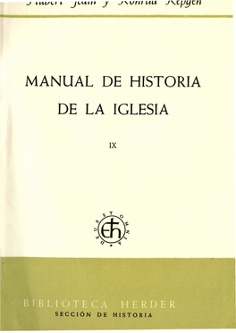 Manual De Historia De La Iglesia