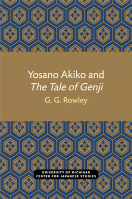 Yosano Akiko and the Tale of Genji / G.G