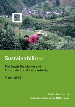 Sustainabilitea the Dutch Tea Market and Corporate Social Responsibility