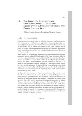 13. the Effects of Derivatives on Underlying Financial Markets