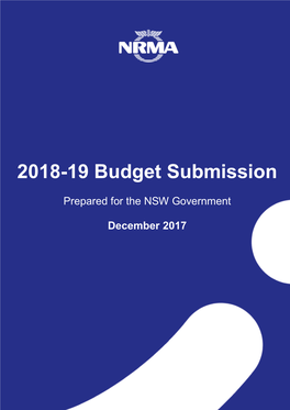 NRMA 2018-19 NSW Budget Submission